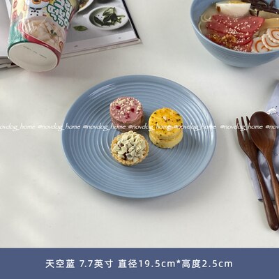 Dessert Serving Plate Decorative Cake Colorful Ceramic Sushi Nordic Plates Cute Snack Borden Servies Kitchen Supplies DE50CP: style 1