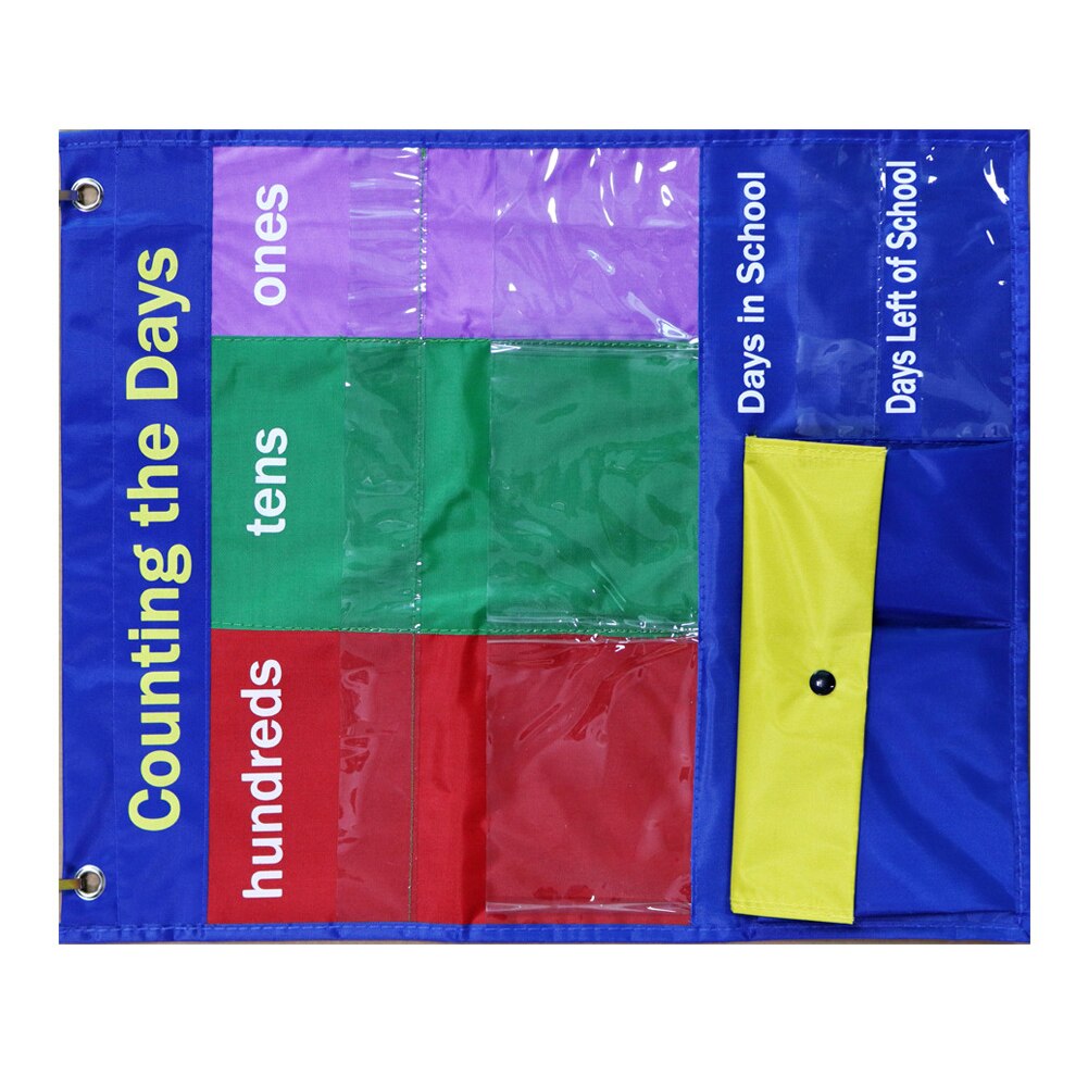 10 Giant Insert Card Learning Resources Foldable Teaching Easy Mounting Space Saving Scheduling Home Pocket Chart