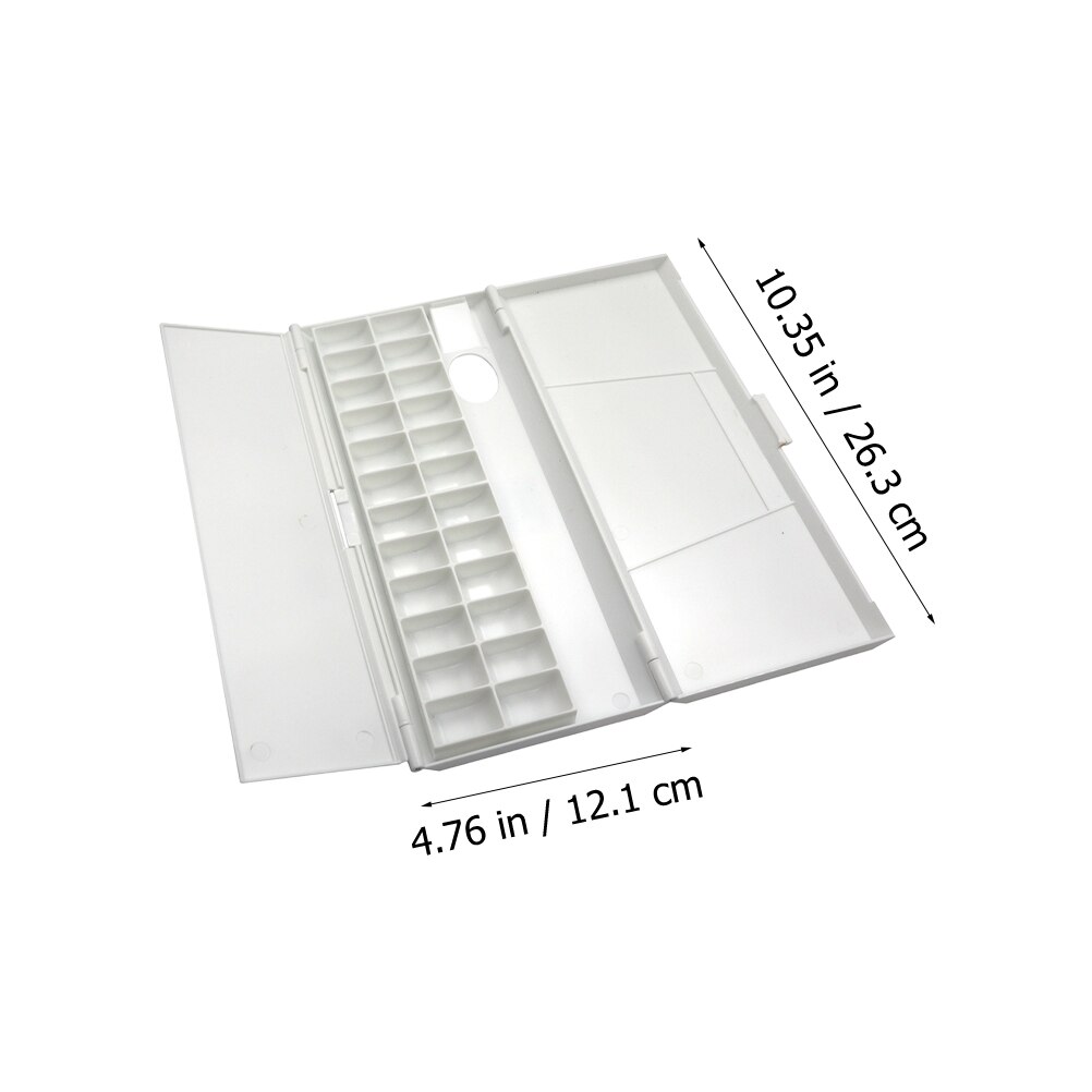 Folding Watercolor Pigment Box Plastic Art Paint Boxes Colors Mixing Plates