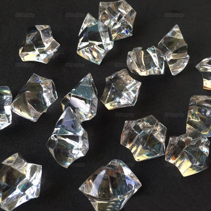 Klare diamant juveler skattekiste pirat akryl krystal perler vase fyldstof klub fest hjem indretning fødselsdag bryllup