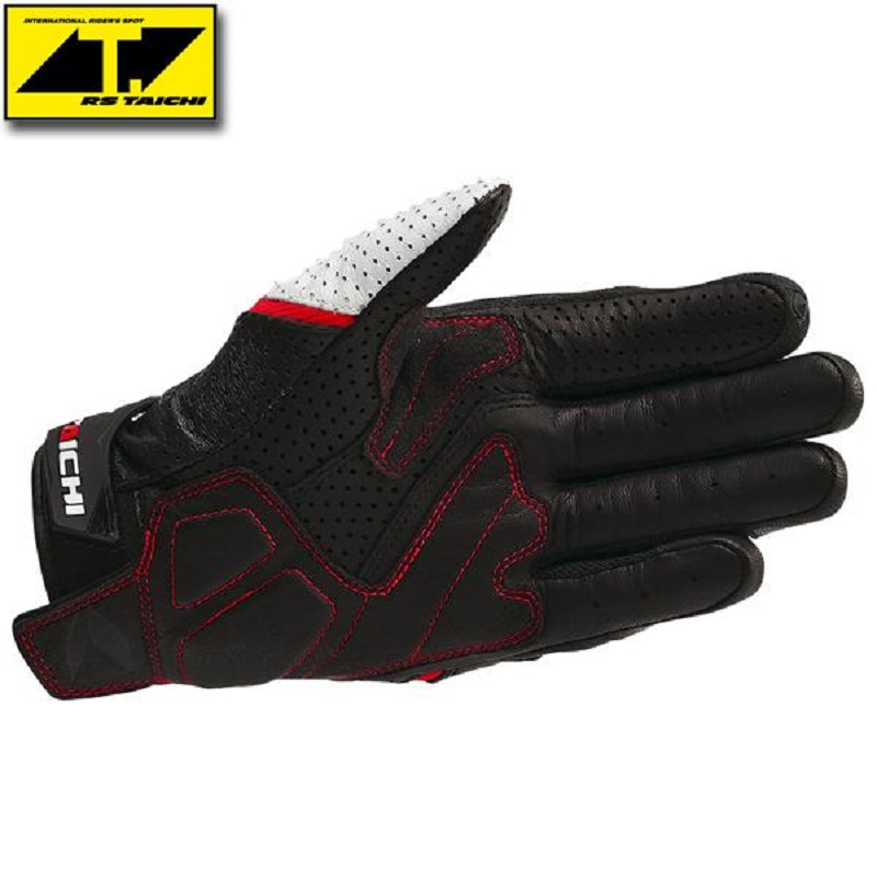 TAICHI RST390 Motorrad Vollleder Kohlefaser Handschuhe Offroad Motorrad Rennen atmungsaktive perforierte Schutzhandschuhe