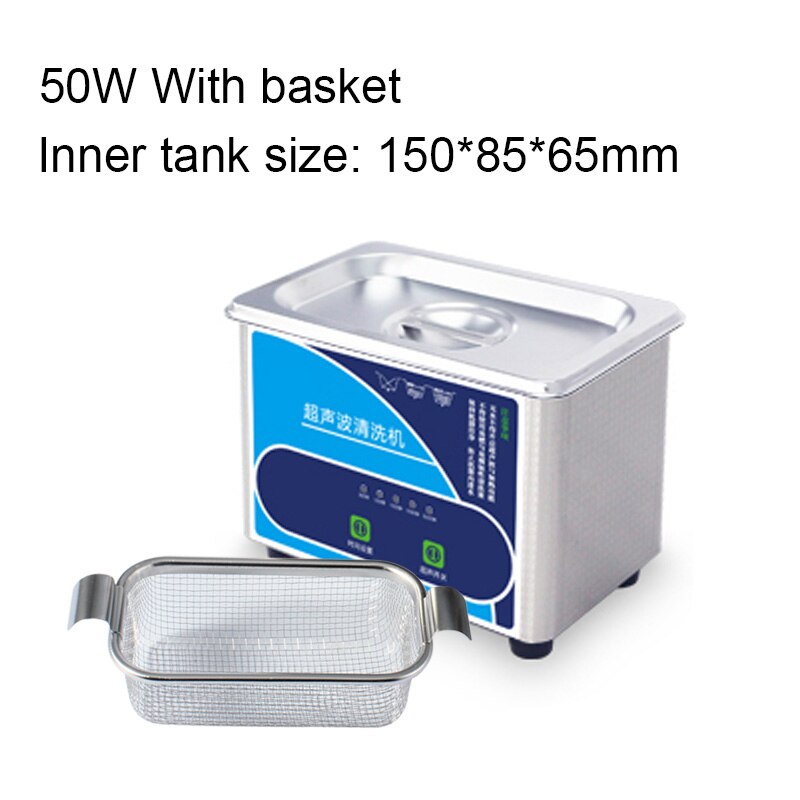 Limpiador ultrasónico Digital 50W Sonicator baño 40Khz degas de oro joyas de plata gafas collar de jade óxidos aceite antioxidante lavadora: 50W With display 1
