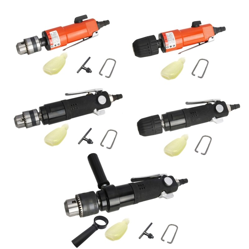 3/8" 1/2" Straight Shank Pneumatic Air Drill High/Medium/Low Speed Grinder