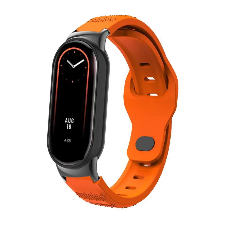 Siliconen band voor Xiaomi Mi Band 9 8 SmartWatch Ademende sportarmband Vervanging polsband voor MiBand 9 8NFC 8 horlogeband: GREEN BLUE