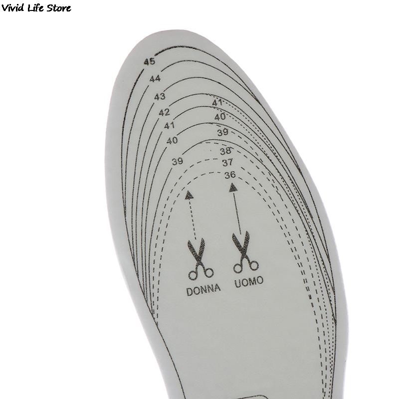 1Pair Memory Foam Shoe Pad Insoles Thin Insole Breathable Sweat Absorbing Comfortable Massage Shock Sport Shoes Pad