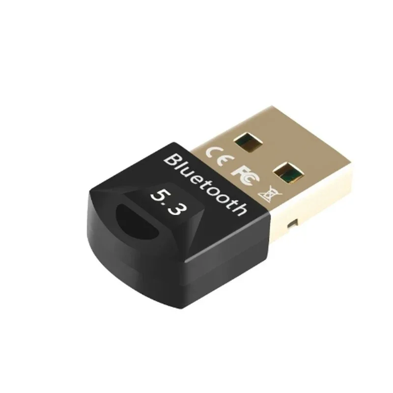 VIKEFON Bluetooth Adapter for Pc Usb Bluetooth 5.3 Dongle Receiver for Speaker Mouse Keyboard Music Audio Transmitter: Brown