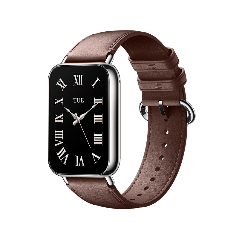 Leather Strap For Xiaomi Band 9 Pro / 8 Pro Breathable Watchband Bracelet Xiomi 9pro / 8pro Mi Band Watch Repalcement Belt: XXL / Khaki