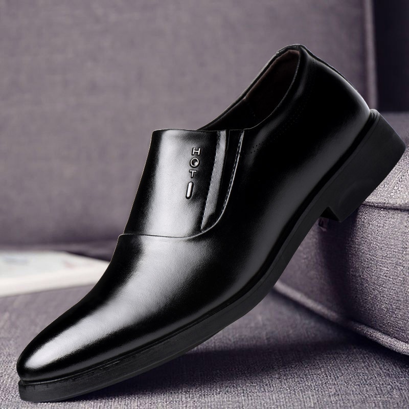 Classic Dress Shoes Formal Wedding Shoes Men Slip on Office Oxford Shoes for Men