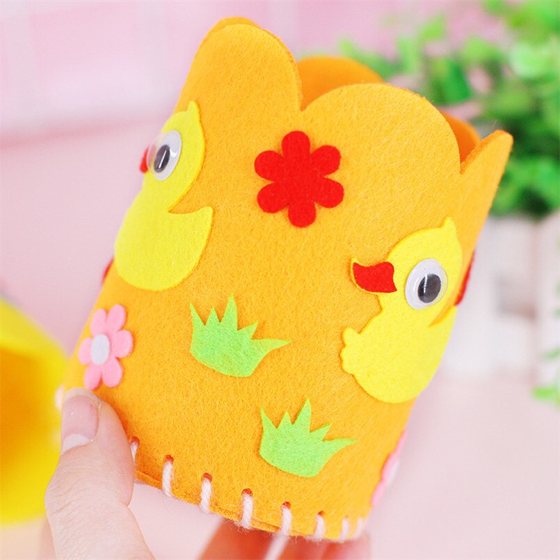 5 Stks/set Kids Educatief Diy Potlood Houder Craft Kit Toy Leuke Creatieve Handgemaakte Pen Container Kleuterschool Kinderen Meisjes Speelgoed