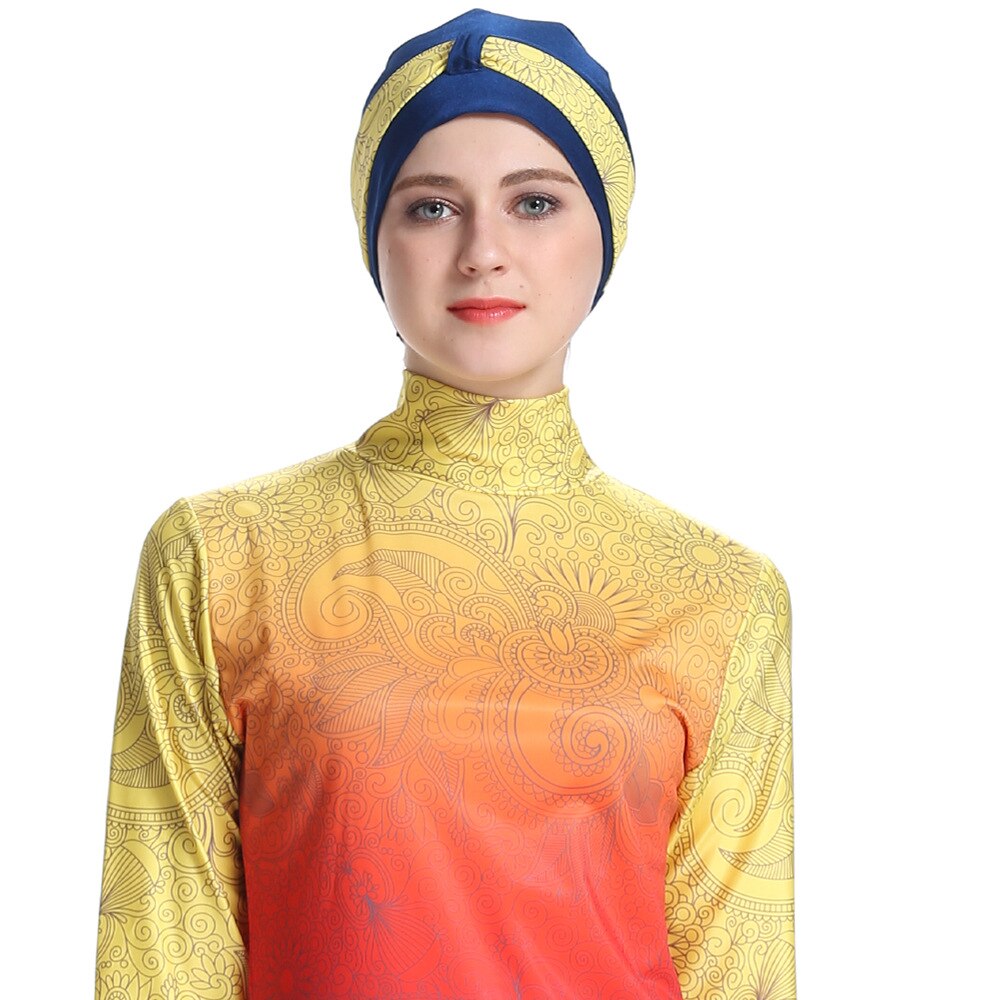 Peifu s -4xl kvinder muslimsk badetøj hijab muslimah islamisk badedragt svømme surf wear sport burkinier