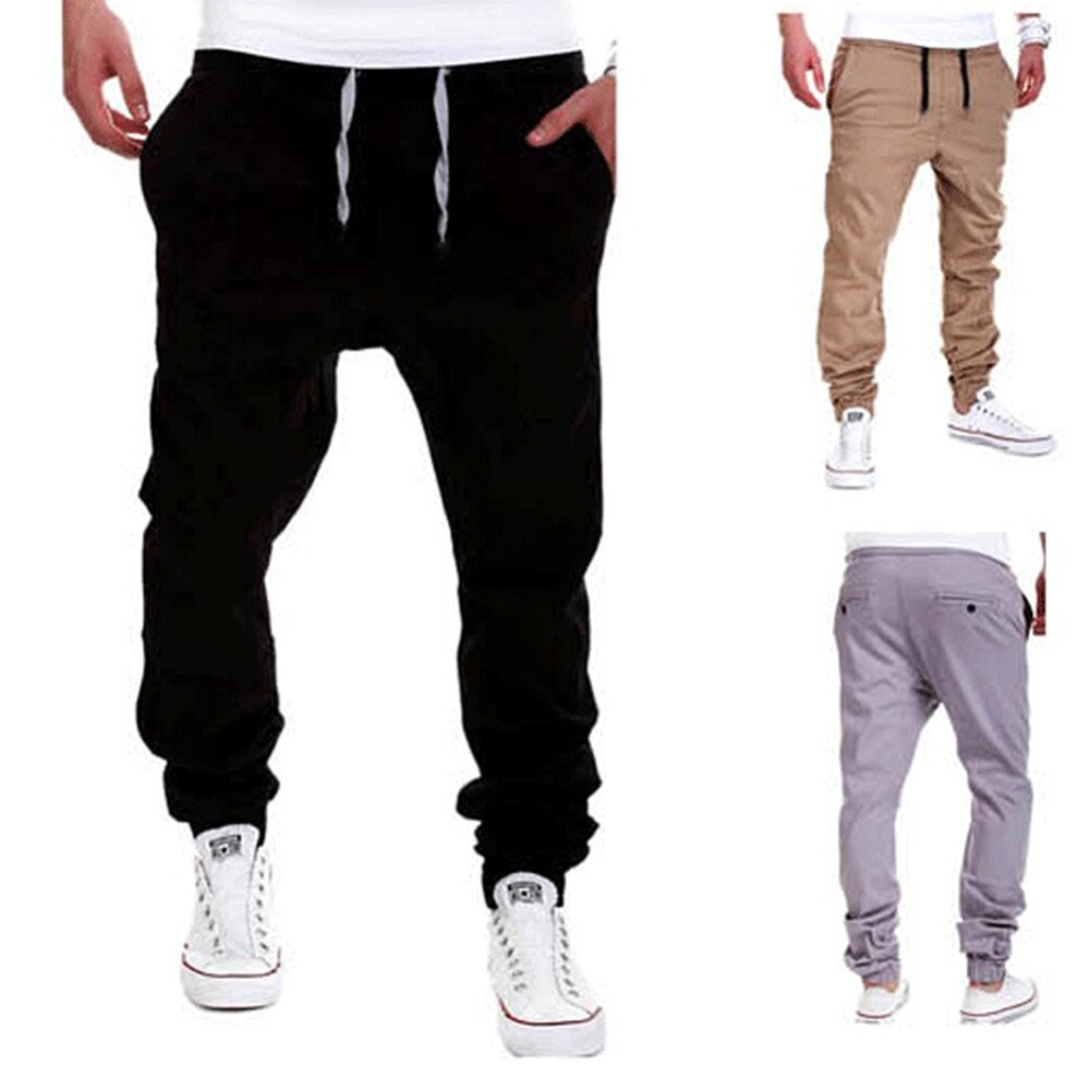 Mænd bukser joggingbukser slacks jogger sportwear baggy bukser
