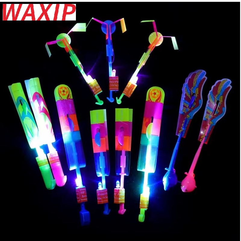 50 Stks/partij Grote Led Licht Speelgoed Pijl Vliegende Speelgoed Party Fun Kids Outdoor Knipperende Speelgoed Fly Arrow Kleur Party Fun -Willekeurige