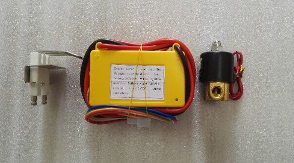 12VDC gas ignition control box+ spark plug+12v 1/4"soleniod valve automatic gas igniter unit for burner and oven