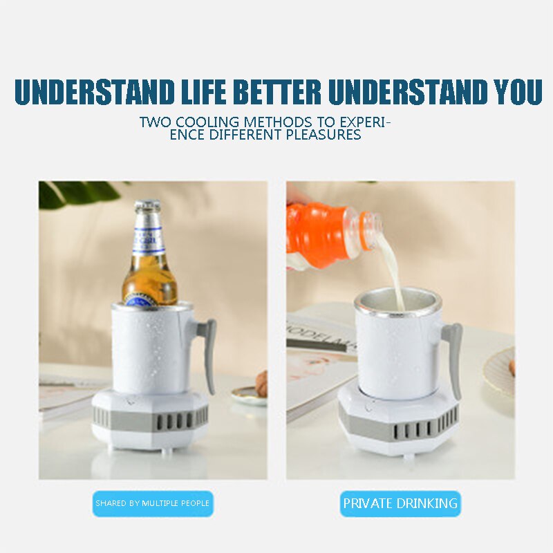 Instant Quick Cooling Cup, , Portable Mini Refrigerator Electric Cooler Cup Cans, Home Office Cold Drink Machine Small