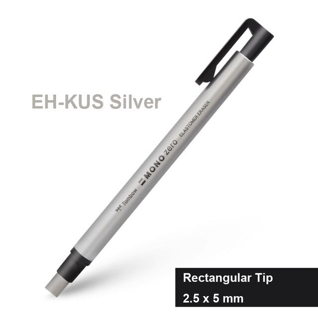 Gomme à effacer de peinture douce hetrône plat/pointe en caoutchouc Super Fine Type de stylo gomme à crayon de haute précision professionnelle pour Manga Highligh: 2