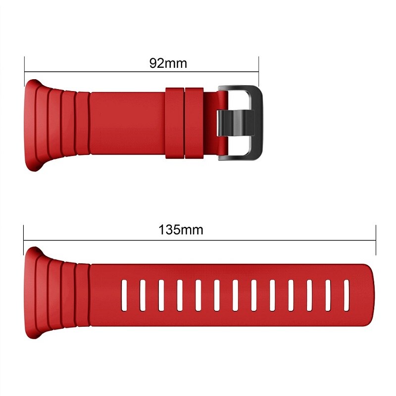 Yayuu Horloge Band Voor Suunto Core Zachte Siliconen Vervanging Pols Sport Bands Met Metalen Sluiting Voor Suunto Core Smartwatch