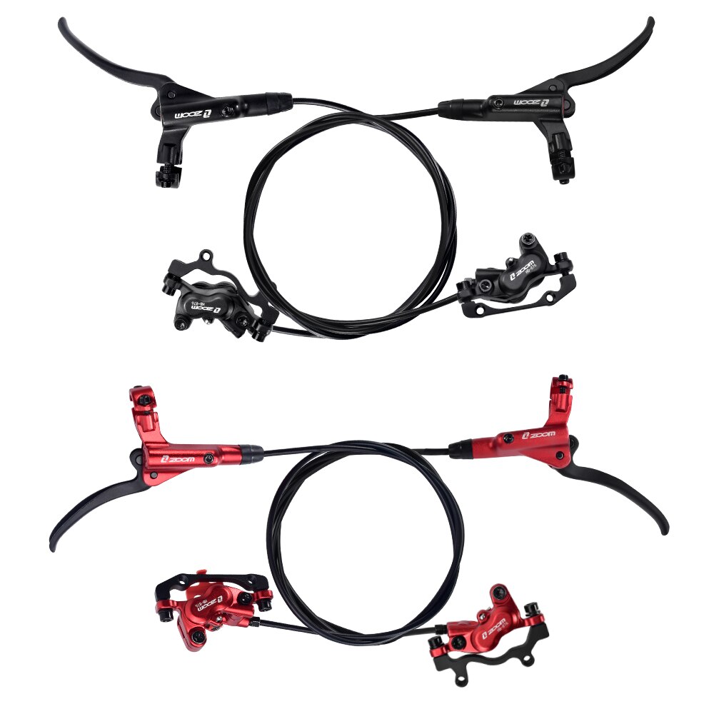 Zoom HB876 Mtb 4 Zuiger Hydraulische Schijfrem 800Mm/1400Mm Mountainbike Olie Druk Rem Met Hars remblokken