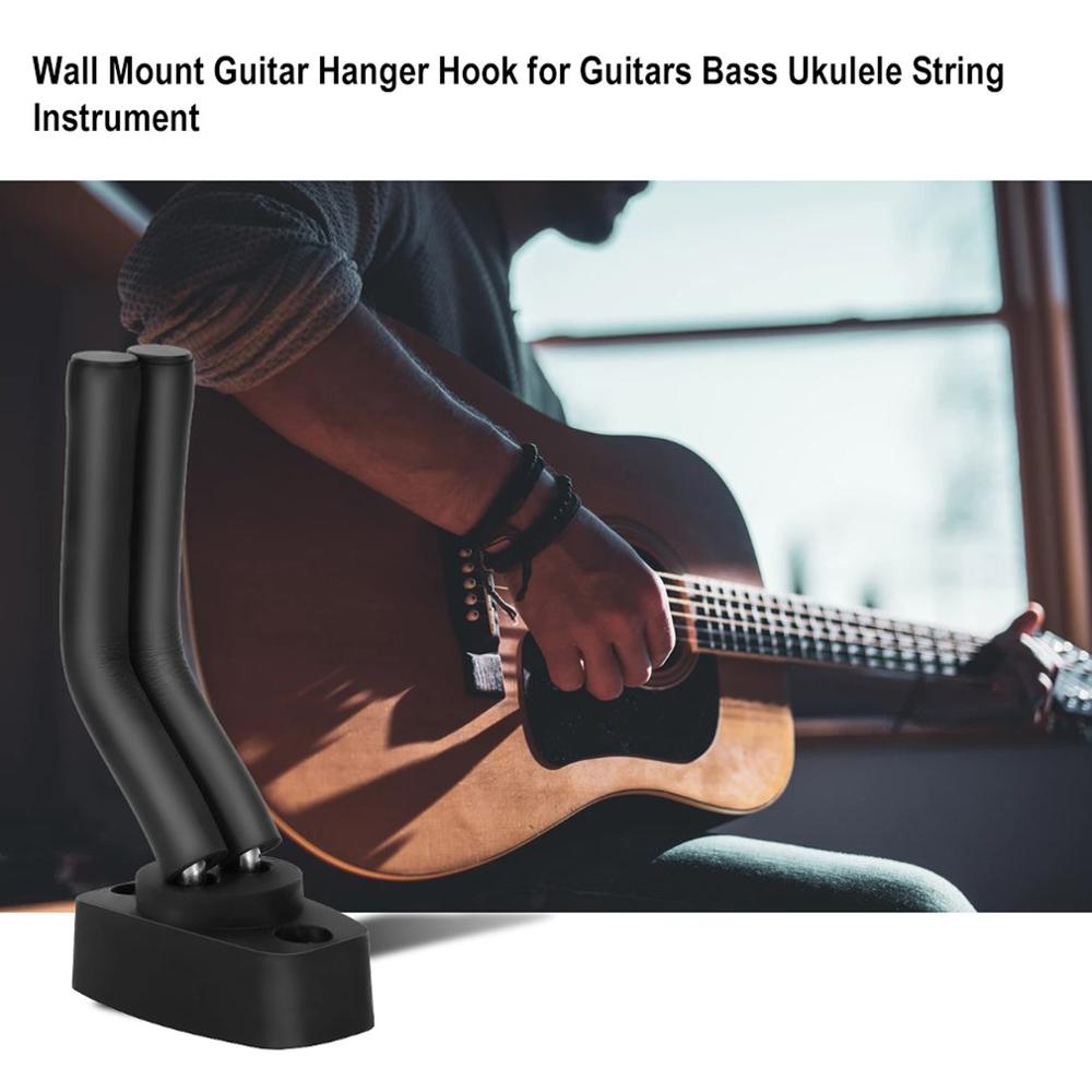 Soporte de pared gancho para colgar guitarra eléctrica acústica guitarras ukelele cuerda accesorios de instrumento antideslizante soporte Super carga