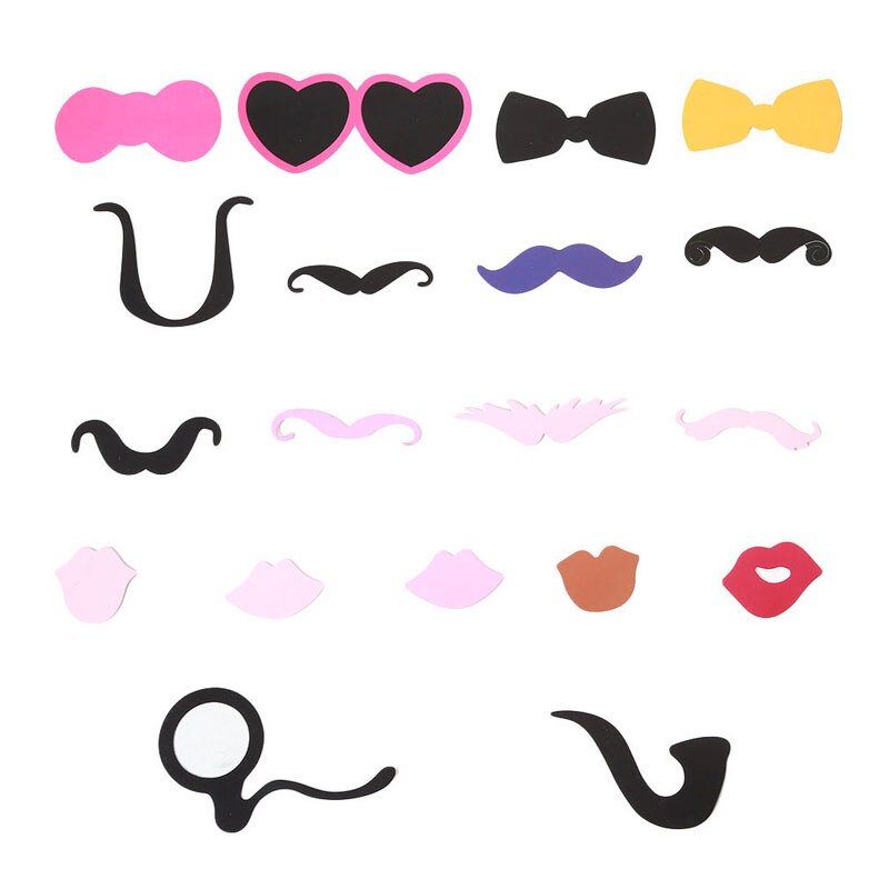 Paper Beard Camera Props Wedding Birthday Party Boys Girl Series Props Shower Activities Party Supplies