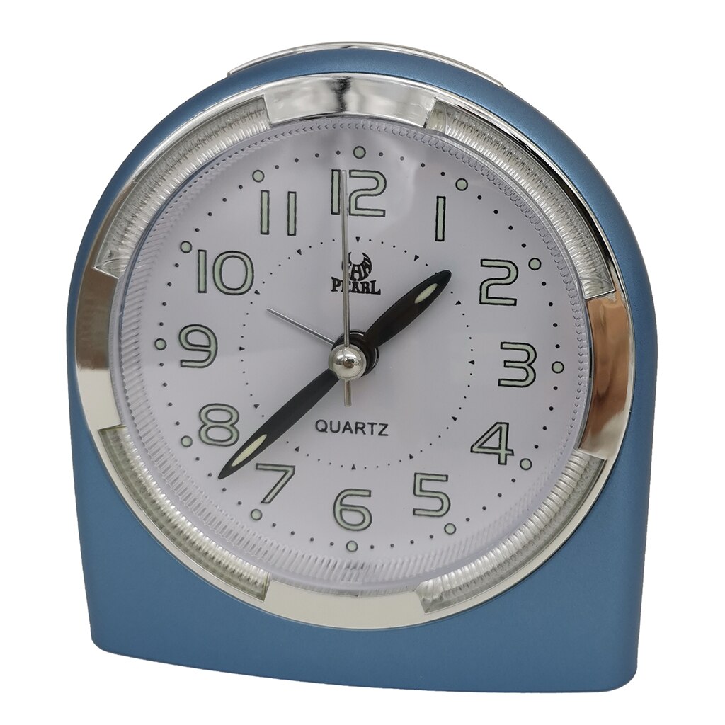 Mute Alarm Clock with Night Light Desktop Snooze Clock for Bedroom