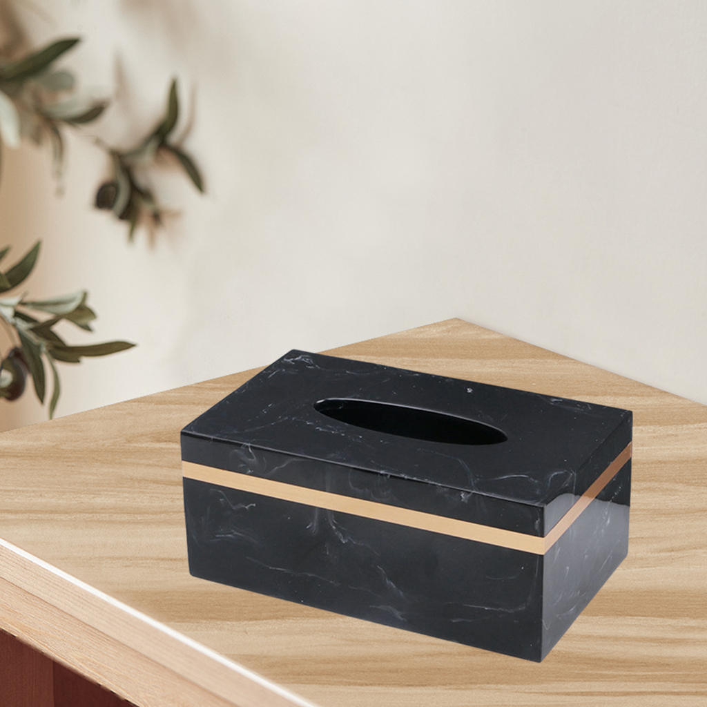 Tissue Box Cover Storage Portable Decoration Stylish Paper Stand Napkin Box for Kitchen Living Room Bedside Tables Tops Hotel