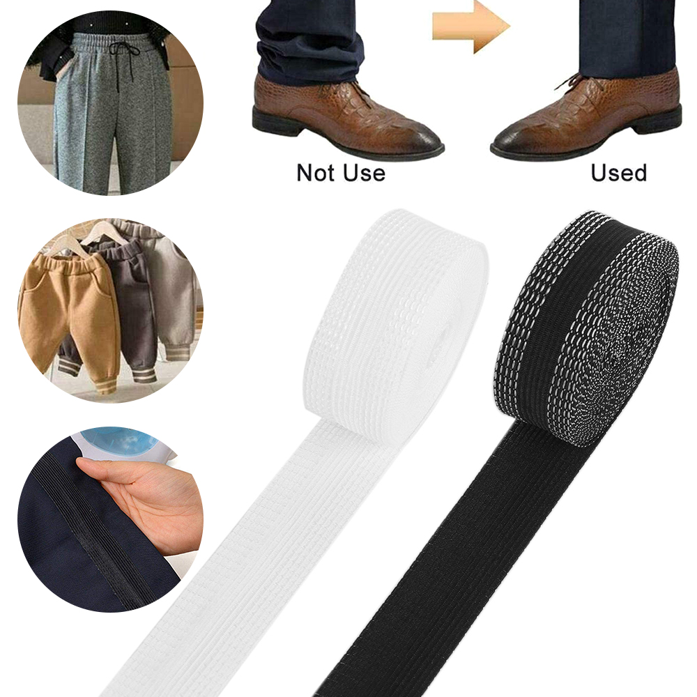 1.2/5/10M Broek Rand Verkorten Zelfklevende Broek Mond Pasta Voet Presser Kleding Naaien Stof voor Pak Jeans Broek Rokken