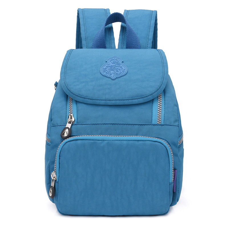 Kinderen Mini Nylonbackpack Leuke Lichtgewicht Waterdichte Tas Mode Outdoor Reizen Rugzak Mochila Mujer Sac A Dos 8662 #: Sea blue