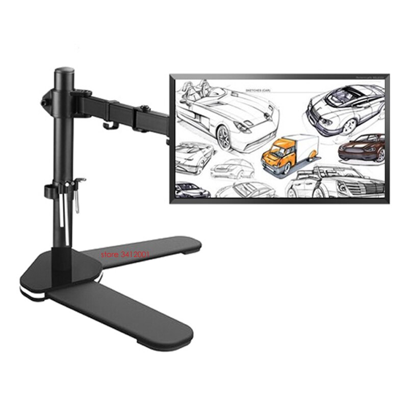 DL-M072 Desktop17-27" BIG base LCD LED single Monitor desktop Holder Arm Full Motion tv mount Loading 9 kgs