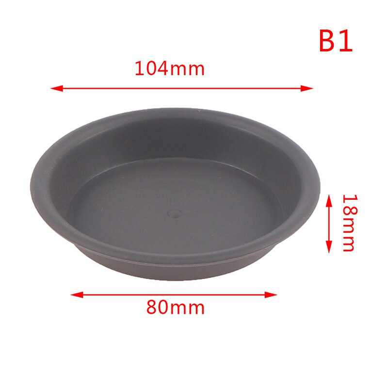 1Pc Garden Pot Case Round Shape Plastic Solid Color Garden Pot Saucer Plant Pot Drip Tray Planter Pallet Flower Pot Tray: B1