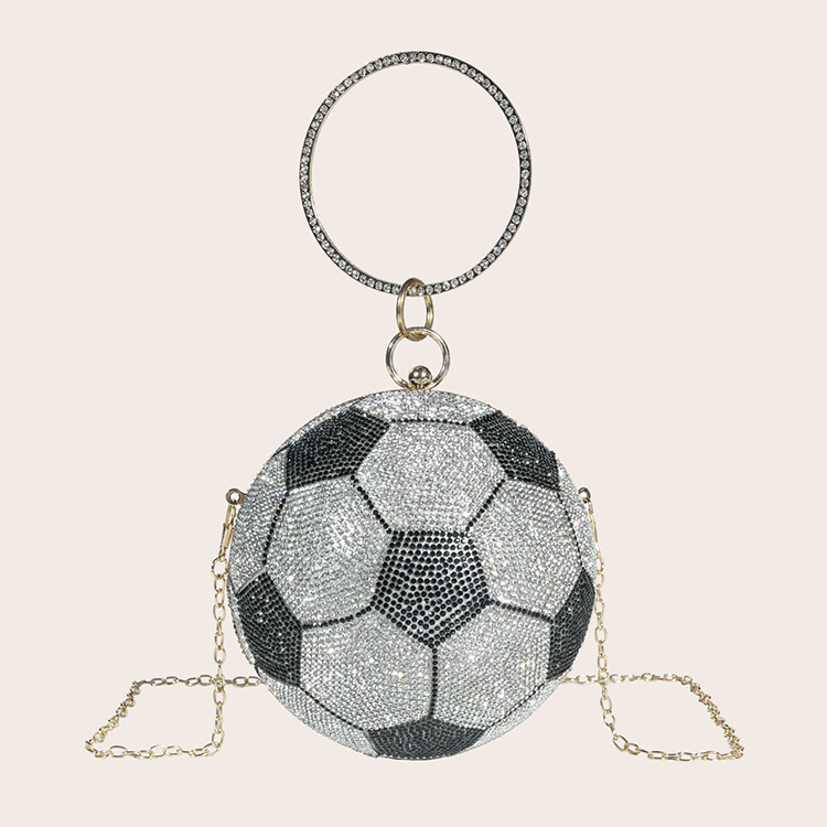 Pochette de soirée en forme de diamant pour femmes, sac à main en cristal coloré, sac à bandoulière avec chaîne pour mariage: B03