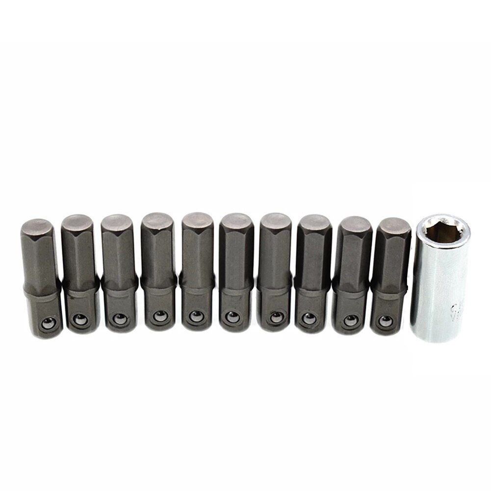 10 Packs Adapter Converter Reducer Air Impact Set Impact Socket Adapter 1/4 \ \ \ \ "Vierkante Drive Tot 1/4 \ \ \ \" hex