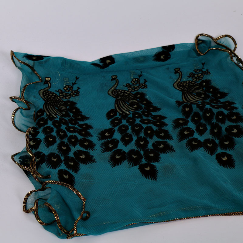 Peacock Flower Print Scarf Shawl Wrap Women Multi-Color Pashmina Scarf Soft Veil Stoles Scarves Popular Neckscarf Hijabs