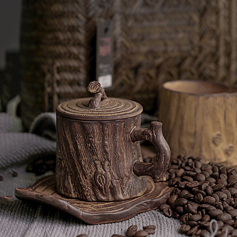 Vintage Original Breakfast Coffee Cups Ceramic Luxury Coffee Mugs Handmade Kahve Fincan Takimlari Cups and Saucer Sets