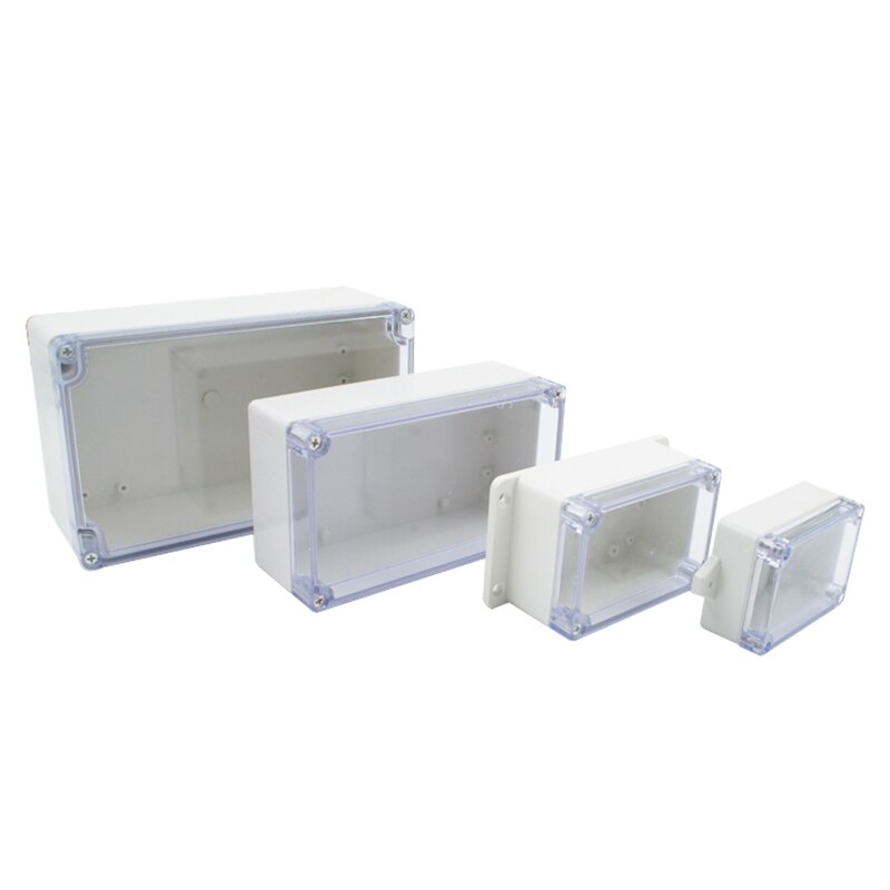 IP67 Plastic Transparent Box Waterproof Enclosure Electronic Project Outdoor Instrument Electrical Project Box Junction Housing