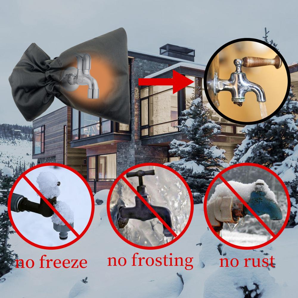 1/2/5PC Garden Faucet Cover Faucet Protection Outside Faucet Frost Protector Outdoor Faucet Covers D70