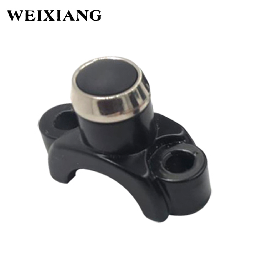 Aluminum Alloy Motorcycle Horn Button Power Start Switch Memontary Button Motorcross Handlebar Mount Switches: 867-Black