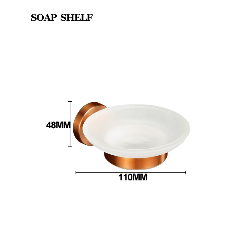 Brushed Rose Gold 304 Stainless Steel Wall Hook Toilet Paper Holder Towel Bar Toilet brush Bath towel rack Bathroom Accessories: Orange