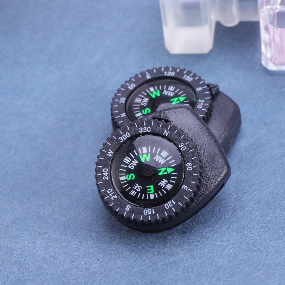 2PCS Portable Mini Plastic Detachable Compass Portable Outdoor Camping Compass for Watch