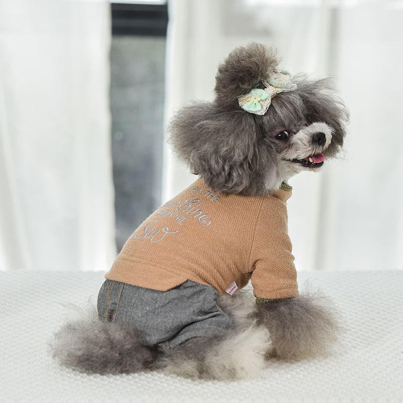 Varma hundkläder höst och vinter hunddräkter husdjur vinter fyrbenta kläder ropa para perro jumpsuits för hundar