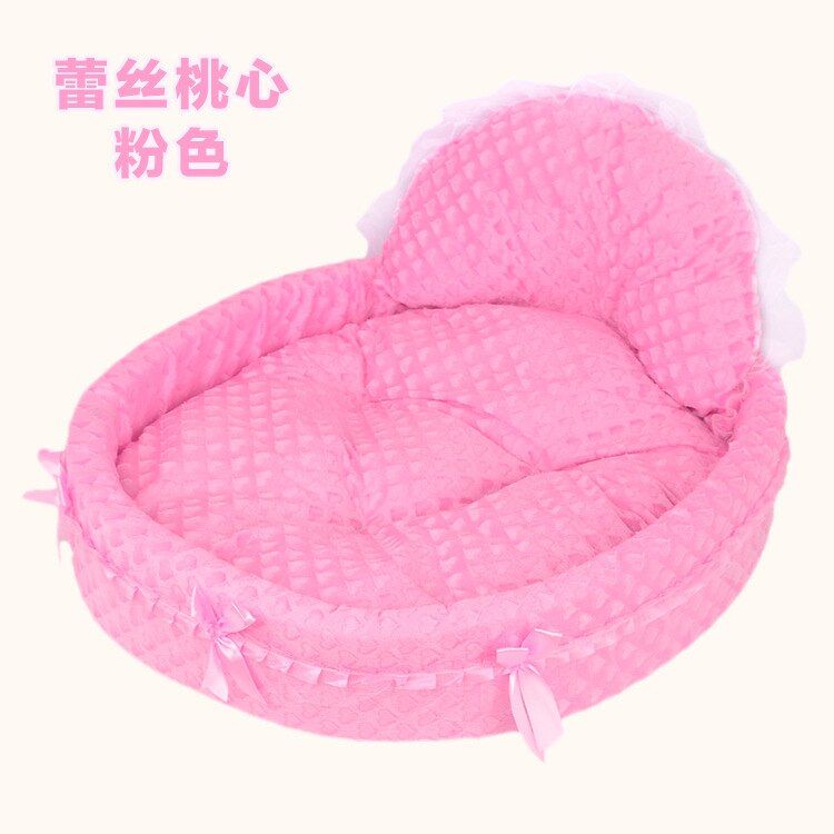Panier princesse en dentelle pour chien et chiot, lit de luxe, nid de rêve pour animal de compagnie, niche pour chat et chiot