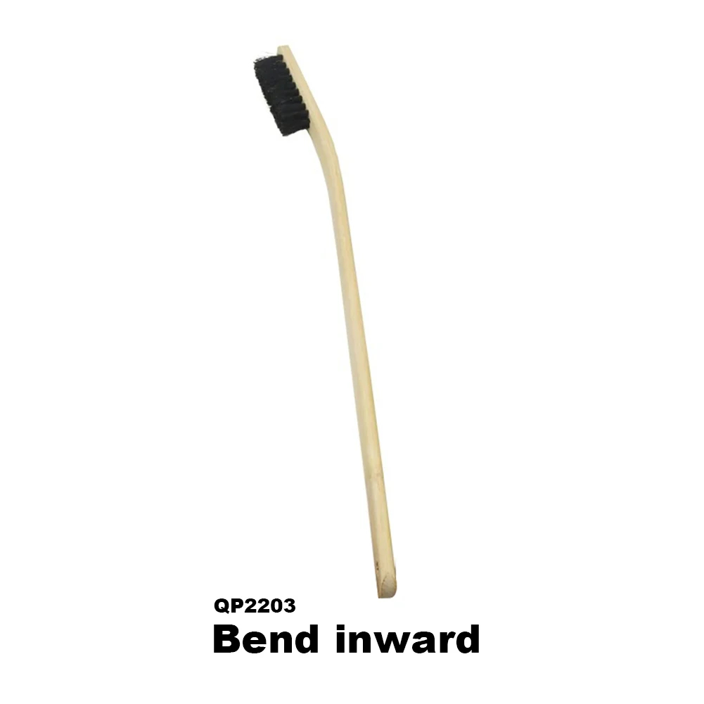 40cm escova de limpeza do motor automático carro aro roda pneu escova de limpeza multi-função bambu lidar com mane escovas ferramenta de limpeza do carro: curved outward