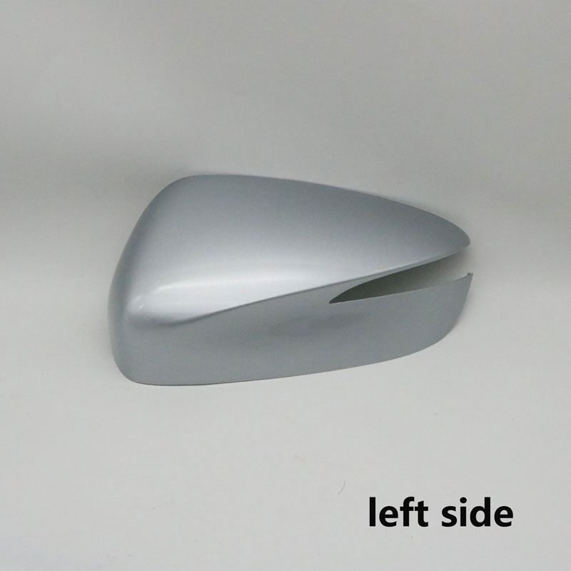 For Mazda CX-3 CX-5 Auto Wing Door Side Mirror Shell Housing Lid Outside Rearview Mirror Cover Cap: silver left side