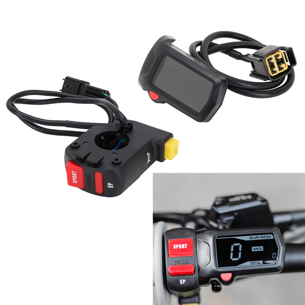 Compteur horaire de moto pour Sur Ron sur-ron Surron vélo de fond électrique pour SUR RON Light Bee pièces compteur de vitesse: Ivoire