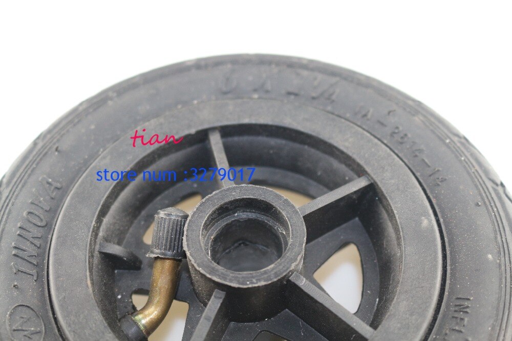 Rueda de inflado para patinete eléctrico, rueda de alto rendimiento de 150MM con cubo y tubo interno, neumático de 6x1, 1/4 y 6 pulgadas