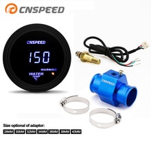 Auto Auto Digitale 2 "52mm Water Temp Gauge Met Sensor Rook Lens water Temperatuur Meter met sensor adapter