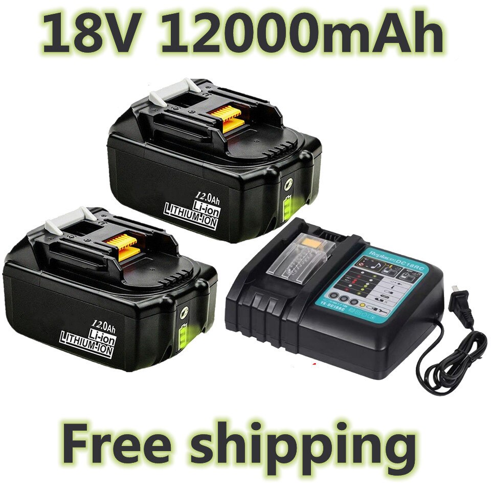 Verbeterde BL1860 Oplaadbare Batterij 18 V 12000Mah Lithium Ion Voor Makita 18 V Batterij BL1840 BL1850 BL1830 BL1860B LXT400
