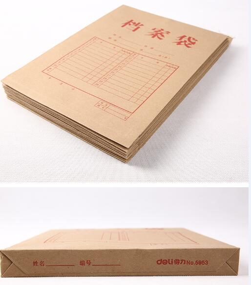 Deli 10pcs kraft paper file holder travel diary no... – Vicedeal