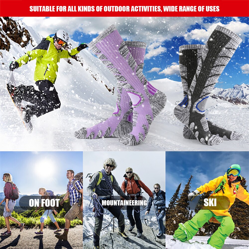 Warme Winter Lange Socken Ski Männer Frauen Thermische Strümpfe draussen Sport Snowboard Klettern Camping Wandern Schnee Dicker Weichen Socken