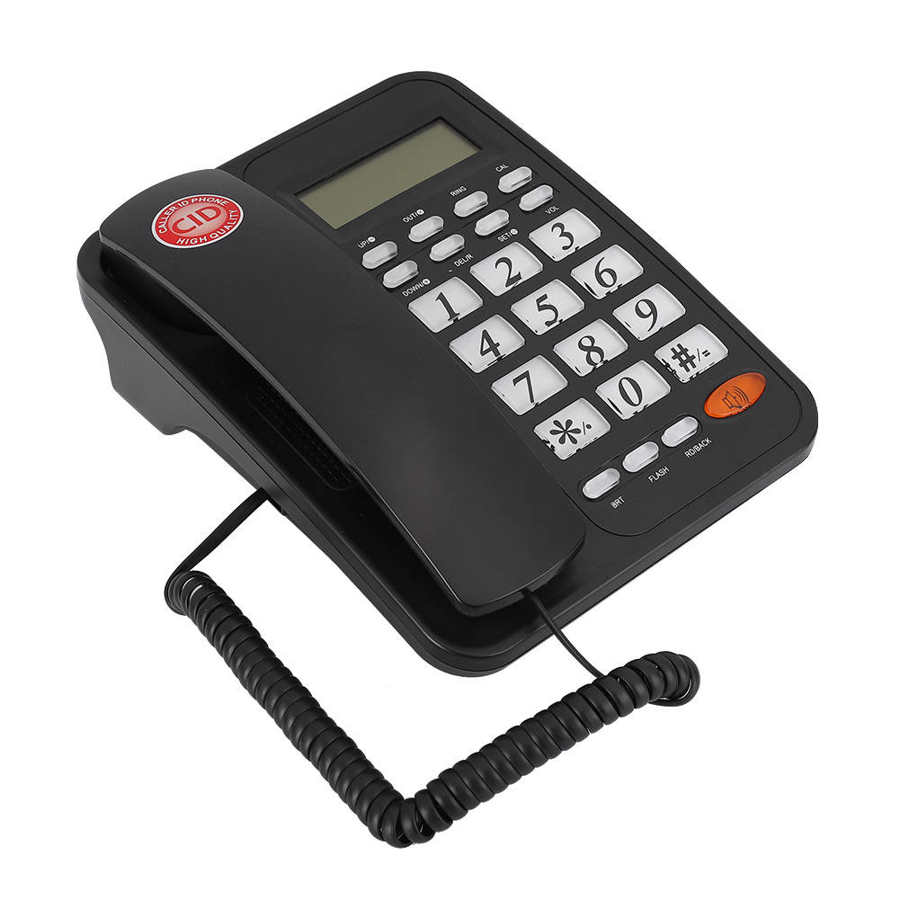 Multifunctional Cordless Phone Desktop Corded Landline Telephone with Speakerphone and Caller ID for Home Office Corded Phone