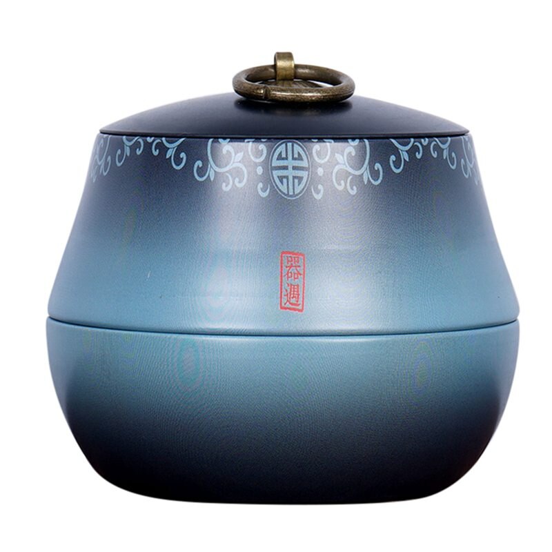 Metal Tins Tea Packaging Cans Kitchen Tea Box Jar Storage Holder Sweetmeats Candies Cans Tinplate Tea Empty Storage Box: F